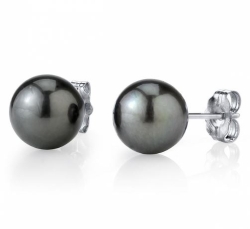 Birks Black Tahitian Earrings