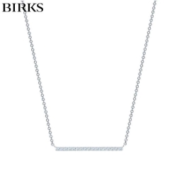 BIRKS Diamond Hoizontal Bar Necklace