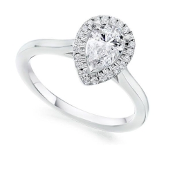 Estate Pear Shape Diamond Ring