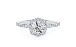 DeBeers Forevermark Center of my Universe Floral Halo Ring
