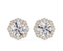 DeBeers Forevermark Floral Diamond Studs
