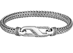 John Hardy Carved Chain Bracelet