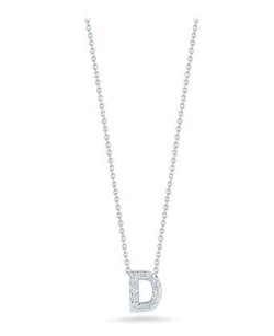 Roberto Coin Diamond Initial Necklace Roberto Coin Diamond Initial Necklace