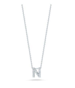 Roberto Coin Diamond Initial Necklace