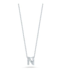 Roberto Coin Diamond Initial Necklace Roberto Coin Diamond Initial Necklace