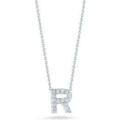 Roberto Coin Diamond Initial Necklace Roberto Coin Diamond Initial Necklace