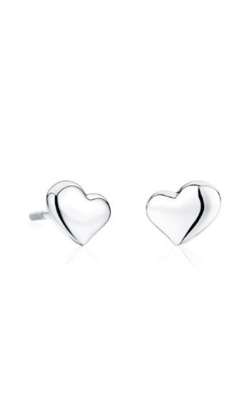 Sterling Silver Small Stud Heart Earrings