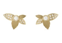 14 karat yellow gold earrings from the 'RAE' collection
