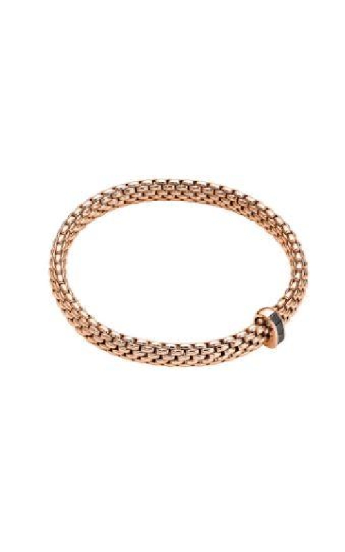 Fope Vandome Flexible Bracelet with Black Diamond Accents