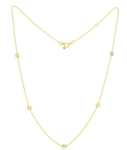 Roberto Coin Five Station Diamond Necklace