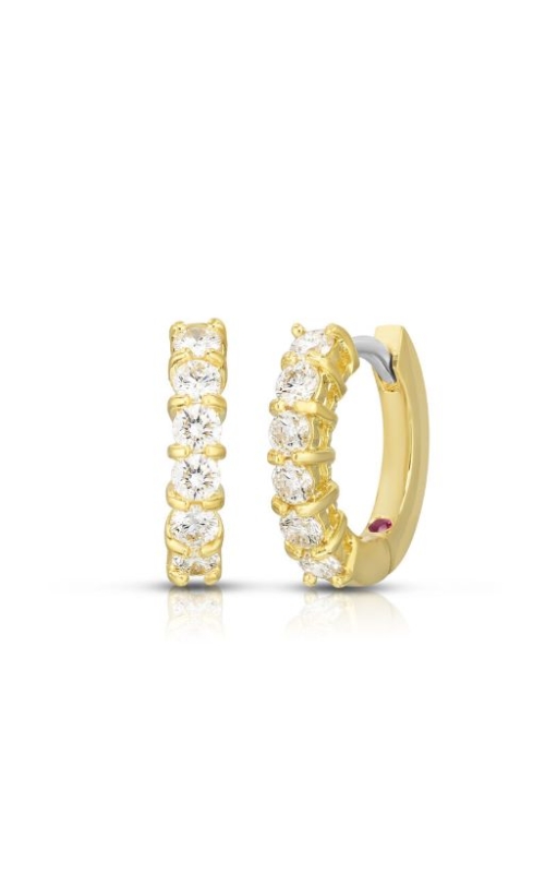Roberto Coin Diamond Hoop Earrings