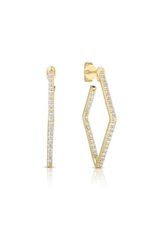 Roberto Coin Diamond Square Earrings