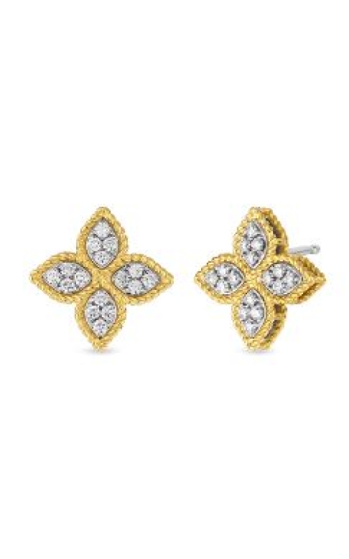 Roberto Coin Diamond Flower Earrings