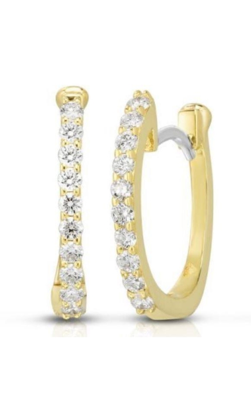 Roberto Coin Diamond Hoop Earrings