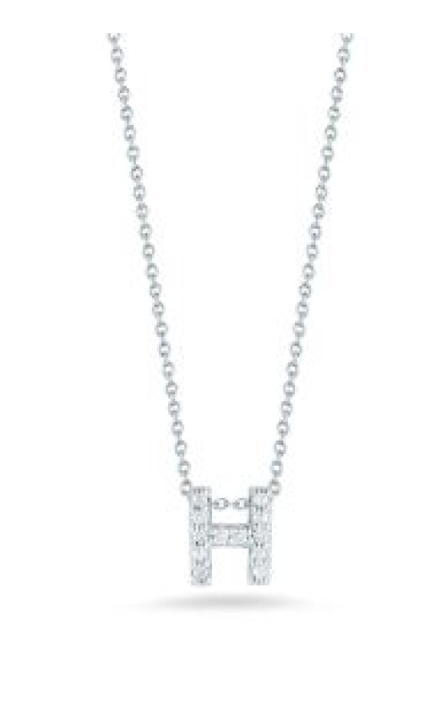 Roberto Coin Diamond Love Letter 'H' Necklace