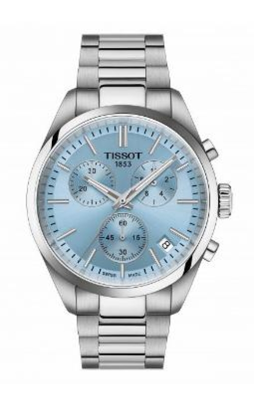 Tissot PR100 Chronograph Ice Blue Dial