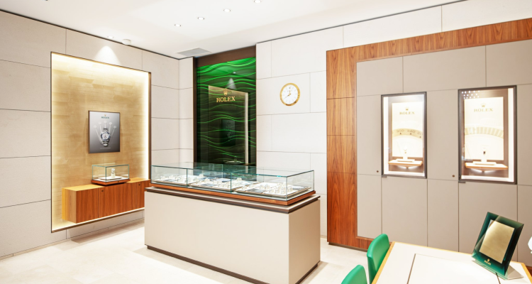 Rolex watch showroom 2025